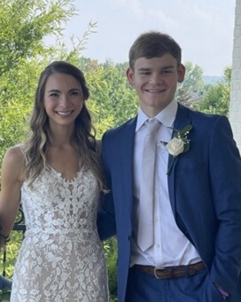 Anna McClung with her brother, Mac McClung.